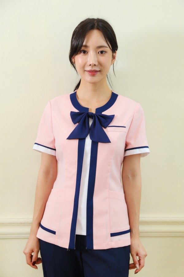 핑크 더 네이비 리본