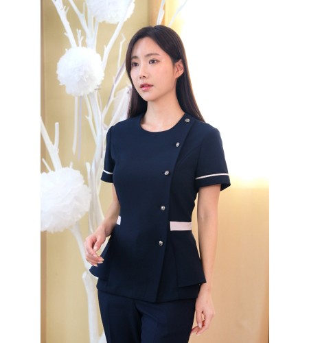 베이지웨스트러플(샤넬지 스판원단 )