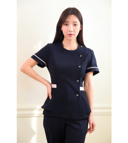 베이지웨스트러플(샤넬지 스판원단 )