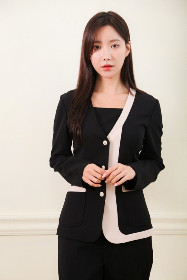 블렉베이지커팅자켓