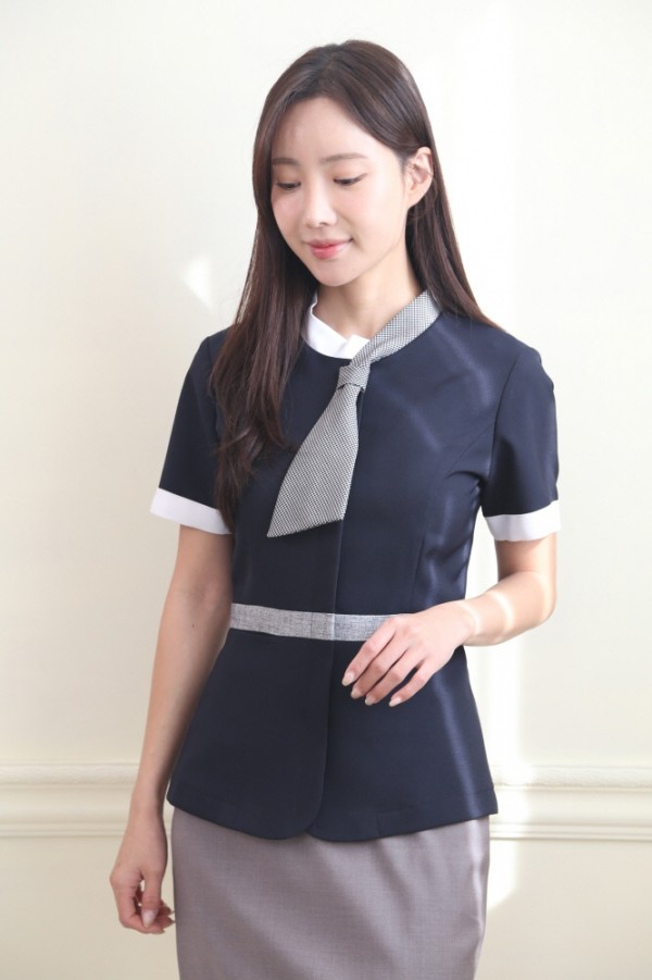 체크리본 그레이