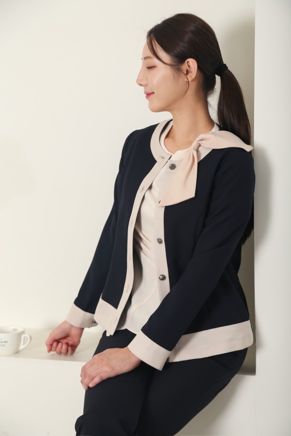 스칼네이비리본플러팅