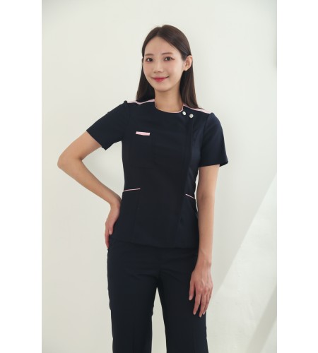 네이비어핑크숄더