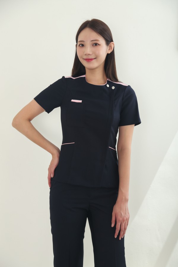 네이비어핑크숄더