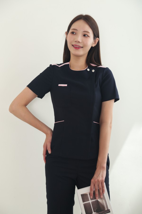 네이비어핑크숄더