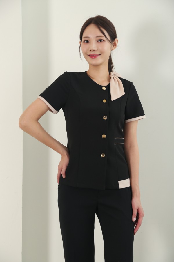 로맨틱블랙베이지리본