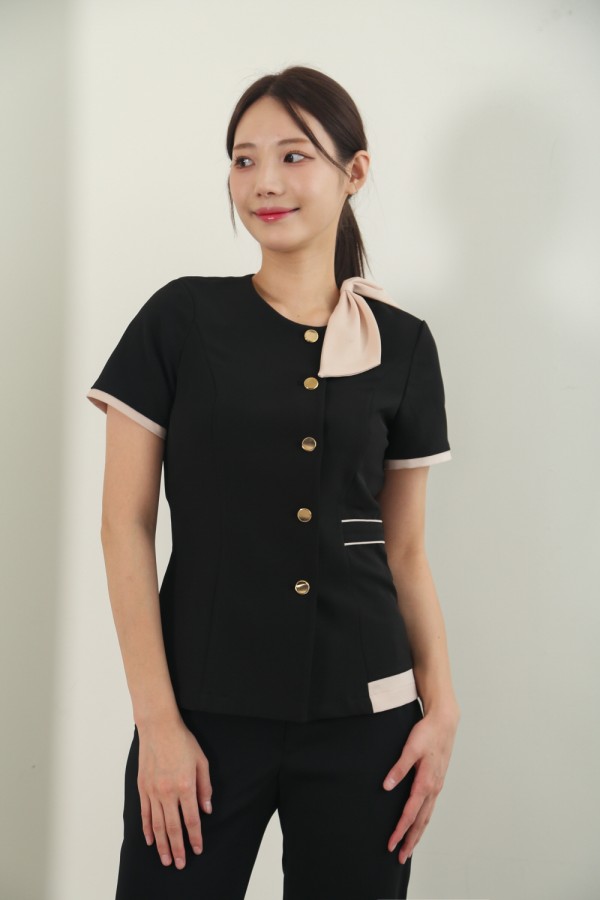 로맨틱블랙베이지리본