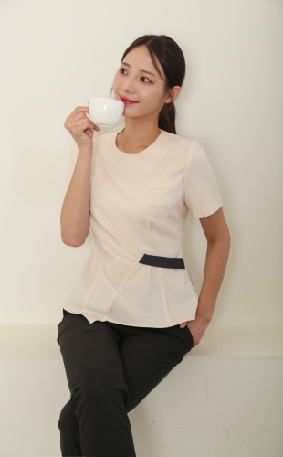 파스텔옐로우카키(원단 스판입니다 비침이 적습니다)