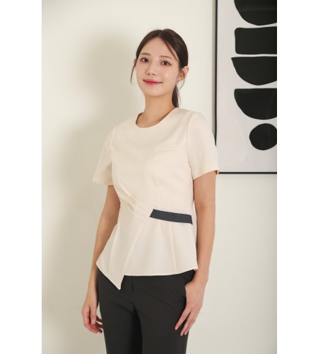 파스텔옐로우카키(원단 스판입니다 비침이 적습니다)