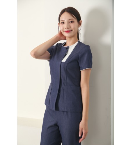 니콜모던배색블루