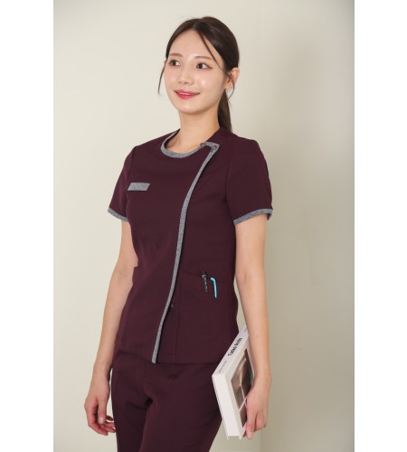 글라리스딥퍼플(고신축 스판원단으로 구김이 적습니다)